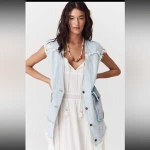 Spell Daydreamer Denim Vest NWT